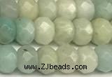 CRB5793 15 inches 4*6mm, 5*8mm faceted rondelle amazonite beads