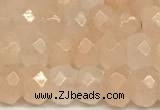 CRB5799 15 inches 4*6mm, 5*8mm, 6*10mm faceted rondelle pink aventurine jade beads