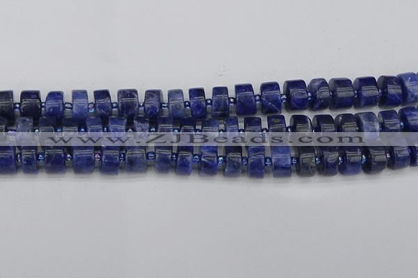 CRB640 15.5 inches 6*12mm tyre sodalite gemstone beads