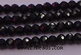 CRB705 15.5 inches 2*3mm faceted rondelle black spinel beads