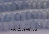 CRB710 15.5 inches 2.5*4mm faceted rondelle aquamarine beads