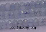 CRB711 15.5 inches 2.5*4mm faceted rondelle aquamarine beads