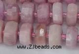 CRB827 15.5 inches 7*12mm faceted rondelle kunzite beads