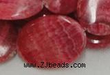 CRC09 16 inches 30*40mm oval rhodochrosite gemstone beads wholesale