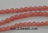 CRC101 15.5 inches 5mm round natural argentina rhodochrosite beads