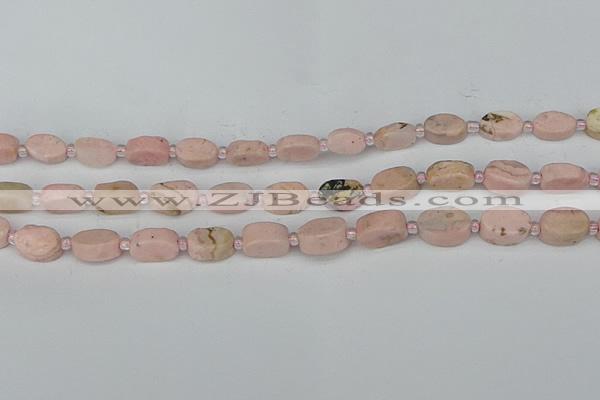 CRC1010 15.5 inches 8*10mm oval rhodochrosite gemstone beads