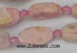 CRC1011 15.5 inches 8*16mm oval rhodochrosite gemstone beads