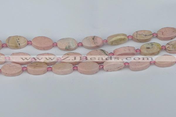 CRC1012 15.5 inches 10*18mm oval rhodochrosite gemstone beads