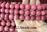 CRC1055 15.5 inches 13mm faceted round rhodochrosite beads