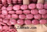 CRC1063 15.5 inches 13*18mm oval rhodochrosite beads wholesale