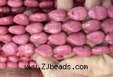 CRC1064 15.5 inches 13*18mm flat teardrop rhodochrosite beads