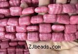 CRC1065 15.5 inches 13*18mm rectangle rhodochrosite beads