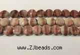 CRC1070 15.5 inches 20mm flat round rhodochrosite beads