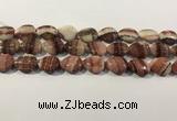 CRC1084 15.5 inches 15*20mm flat teardrop rhodochrosite beads