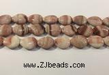 CRC1087 15.5 inches 18*25mm flat teardrop rhodochrosite beads
