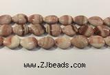 CRC1087 15.5 inches 18*25mm flat teardrop rhodochrosite beads