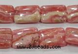 CRC109 15.5 inches 15*20mm rectangle natural argentina rhodochrosite beads
