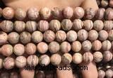 CRC1152 15.5 inches 10mm round rhodochrosite gemstone beads