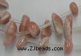 CRC159 15.5 inches 3*6mm - 5*12mm chips Argentina rhodochrosite beads