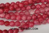 CRC18 15.5 inches 6mm round dyed rhodochrosite gemstone beads