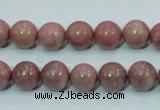 CRC203 16 inches 10mm round rhodochrosite gemstone beads wholesale