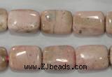 CRC304 15.5 inches 12*16mm rectangle Peru rhodochrosite beads