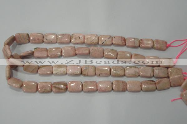 CRC304 15.5 inches 12*16mm rectangle Peru rhodochrosite beads