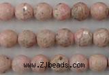 CRC454 15.5 inches 12mm faceted round Argentina rhodochrosite beads