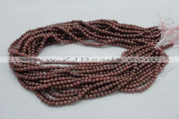 CRC50 15.5 inches 4mm round rhodochrosite gemstone beads wholesale