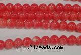 CRC501 15.5 inches 6mm round synthetic rhodochrosite beads