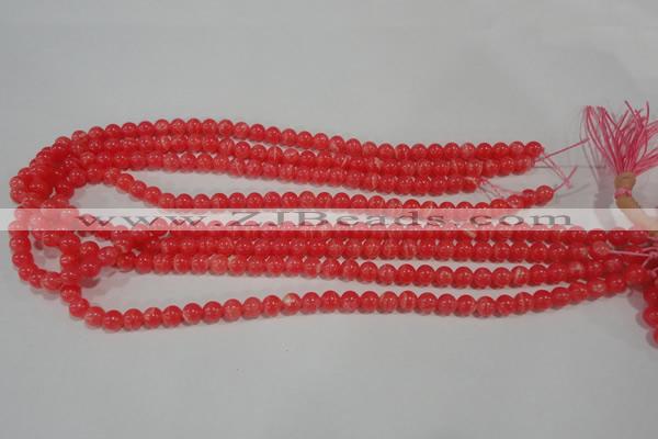 CRC501 15.5 inches 6mm round synthetic rhodochrosite beads