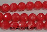 CRC513 15.5 inches 10mm faceted round synthetic rhodochrosite beads