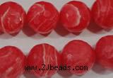 CRC516 15.5 inches 16mm faceted round synthetic rhodochrosite beads