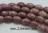 CRC65 15.5 inches 8*12mm rice rhodochrosite gemstone beads