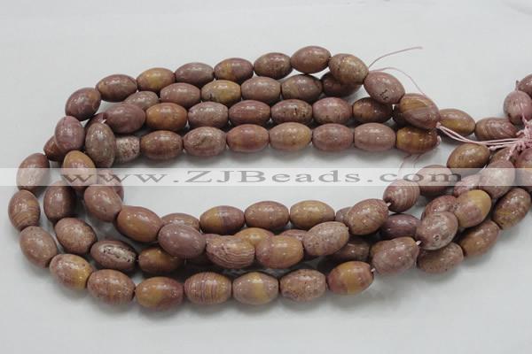 CRC67 15.5 inches 13*18mm rice rhodochrosite gemstone beads