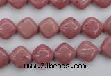 CRC681 15.5 inches 10*10mm diamond rhodochrosite beads wholesale