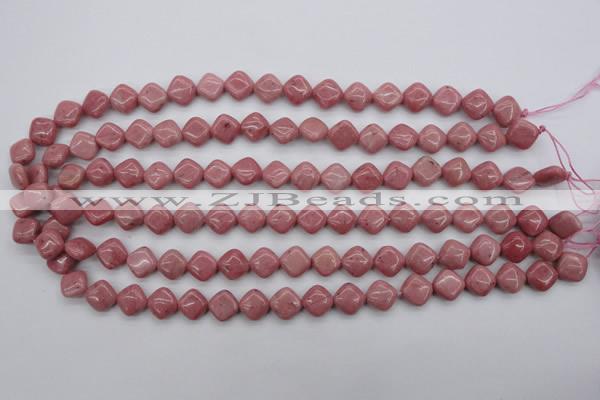 CRC681 15.5 inches 10*10mm diamond rhodochrosite beads wholesale