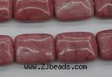 CRC701 15.5 inches 15*20mm rectangle rhodochrosite beads wholesale