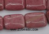 CRC702 15.5 inches 18*25mm rectangle rhodochrosite beads wholesale