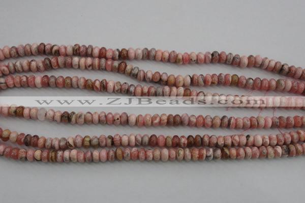 CRC752 15.5 inches 4*6mm rondelle rhodochrosite beads wholesale