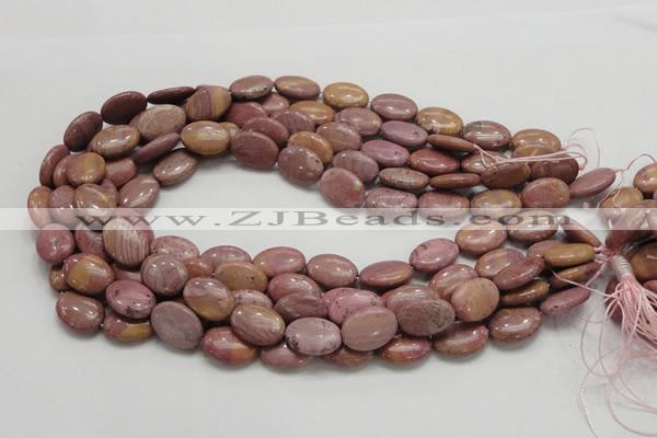 CRC77 15.5 inches 12*18mm oval rhodochrosite gemstone beads