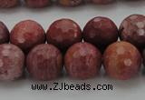 CRC805 15.5 inches 14mm faceted round Brazilian rhodochrosite beads