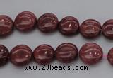 CRC813 15.5 inches 10mm flat round Brazilian rhodochrosite beads