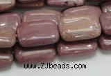 CRC82 15.5 inches 13*18mm rectangle rhodochrosite gemstone beads