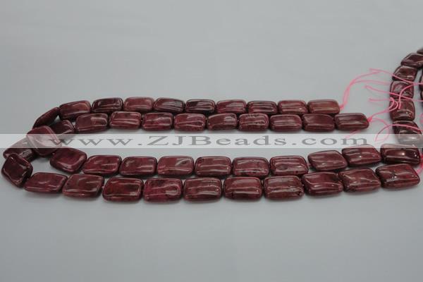 CRC823 15.5 inches 13*18mm rectangle Brazilian rhodochrosite beads