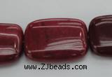CRC826 15.5 inches 22*30mm rectangle Brazilian rhodochrosite beads