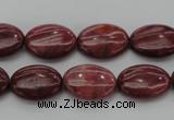 CRC831 15.5 inches 10*14mm oval Brazilian rhodochrosite beads