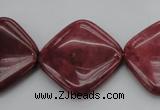 CRC842 15.5 inches 25*25mm diamond Brazilian rhodochrosite beads