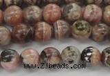 CRC902 15.5 inches 7mm round natural rhodochrosite beads