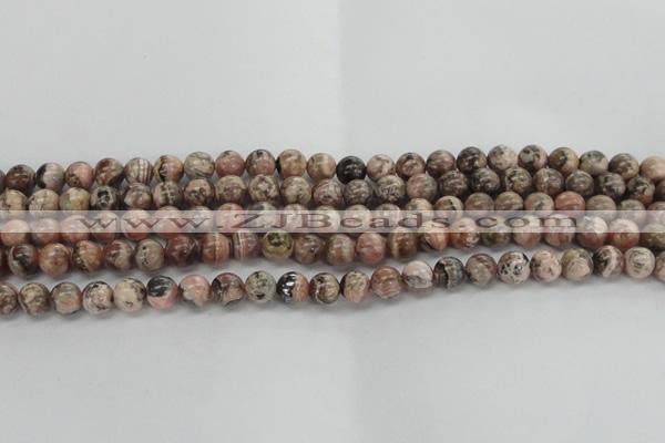 CRC902 15.5 inches 7mm round natural rhodochrosite beads